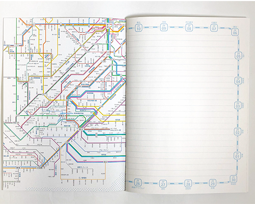 鉄道路線図ノートa5首都圏日本語 東京カートグラフィック