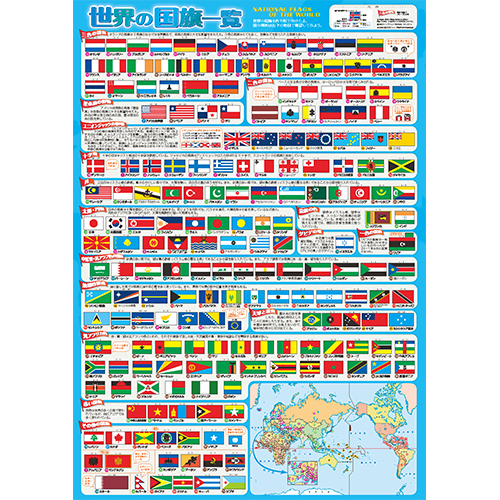 世界の国旗学習セット２０２０ 送料無料 東京カートグラフィック