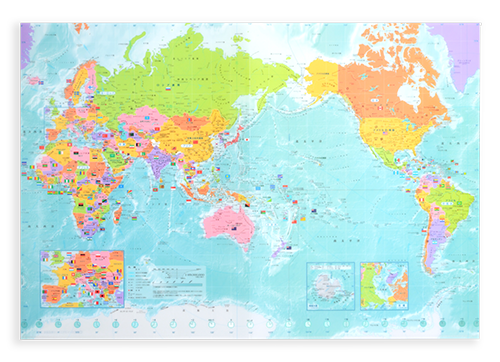 世界地図学習セット２０２０ 送料無料 東京カートグラフィック